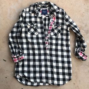 American eagle plaid pullover shirt